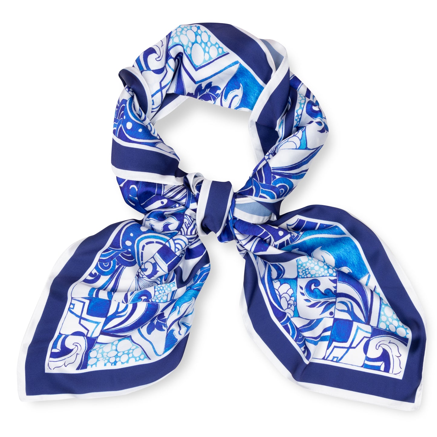 Satin Scarf Azulejos