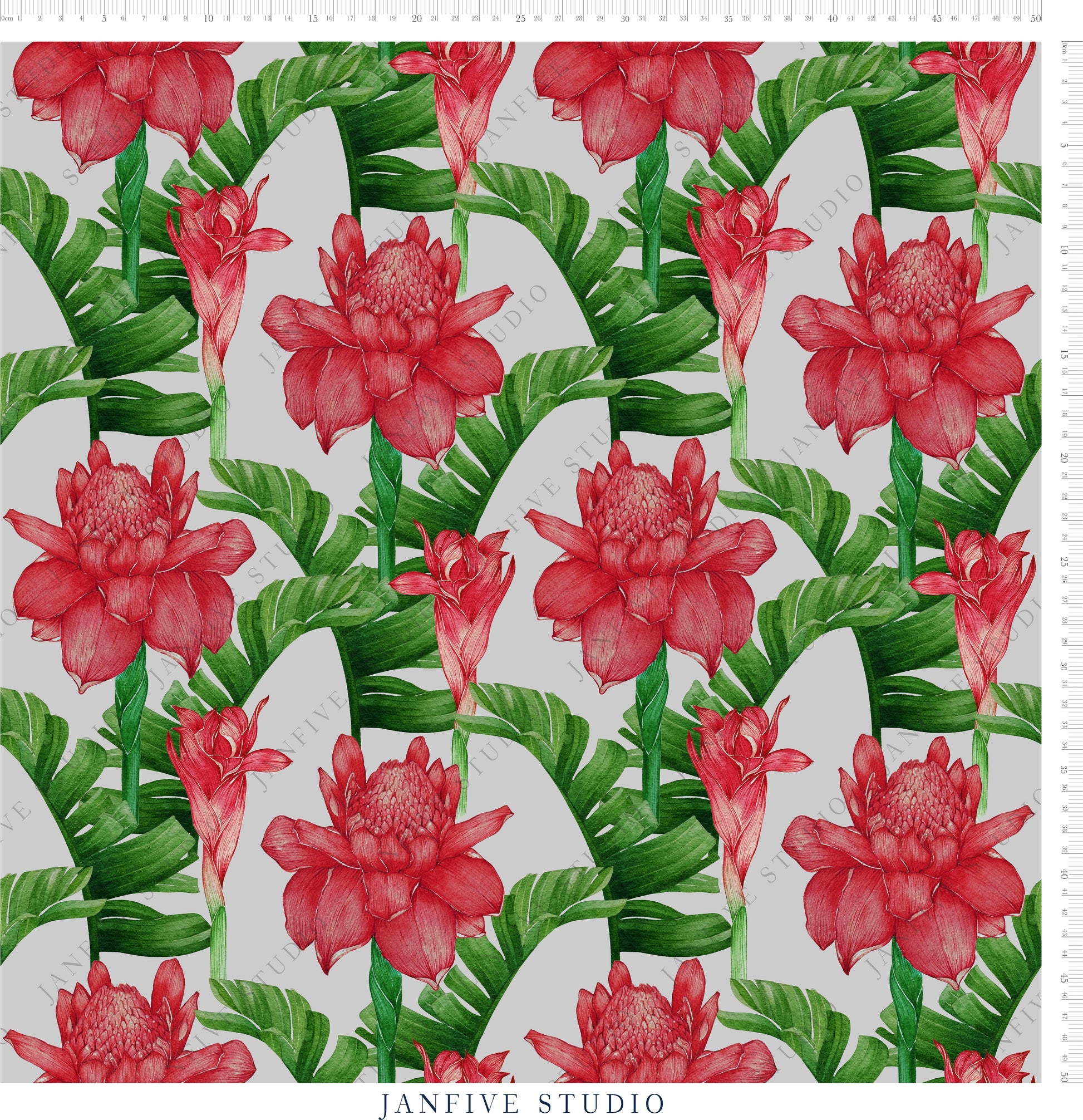 Janfive Studio Dhalah Grey pattern